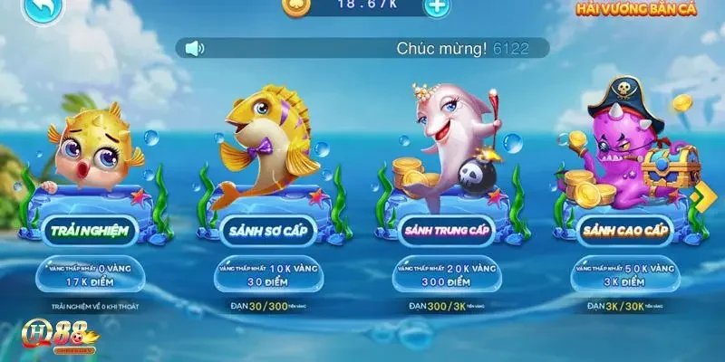 Các chế độ bắn cơ bản trong trò chơi bắn cá hải vương