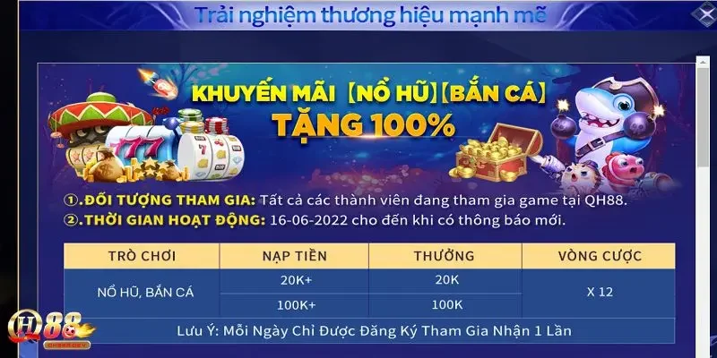 Hướng dẫn tham gia nhận khuyến mãi QH88 nhanh chóng nhất